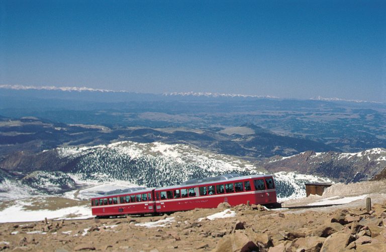 Pikes Peak Cog Railway cogwheel trains