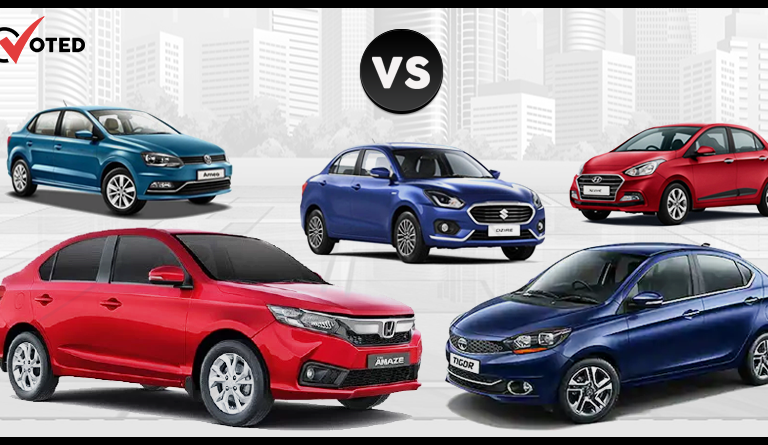 Honda Amaze vs Maruti Dzire vs Hyundai Xcent vs Tata Tigor vs Volkswagen Ameo